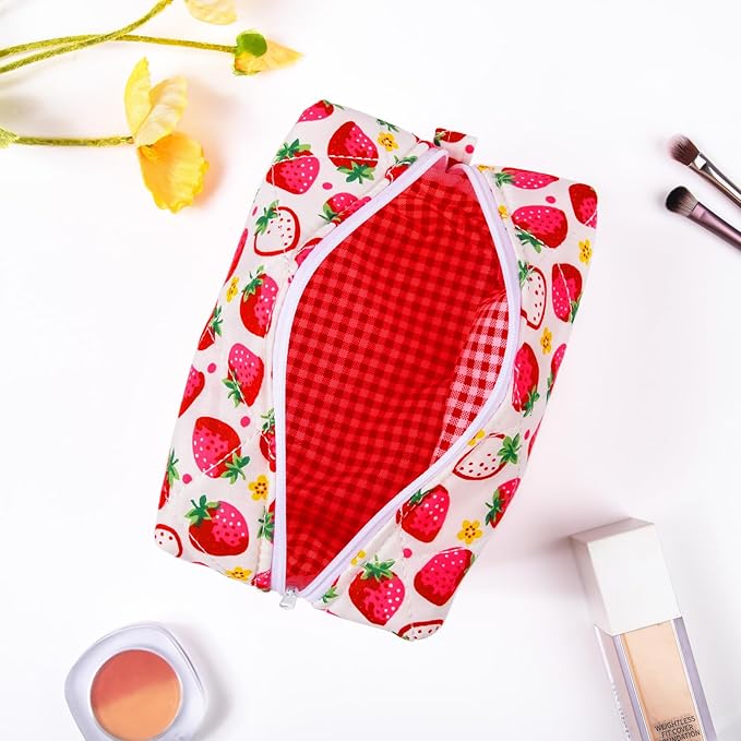 Soidram pink makeup bag quilted