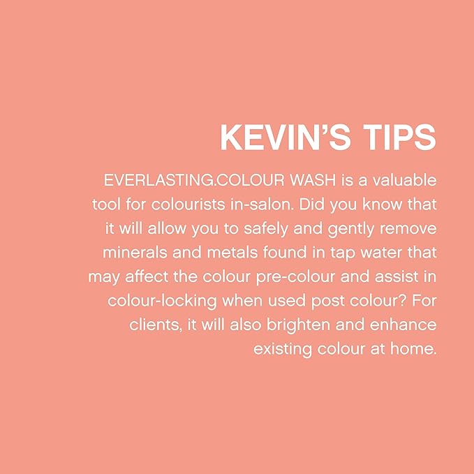 KEVIN.MURPHY EVERLASTING.COLOUR WASH - Hair Colour Shampoo - Colour Protect Hair Care - pH Balanced Shampoo - Sulphate Free -1000 mL / 8.4 fl oz