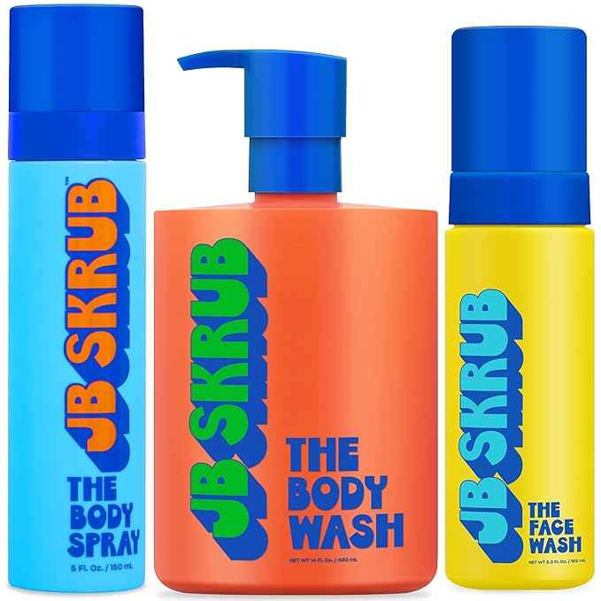 Body Spray, Body Wash, and Face Wash for Teen Boys, Tweens, and Kids - Refreshing Body Care Trio - Banish Funk, Revitalize, Radiate Confidence