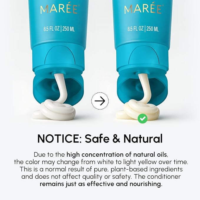 MAREE Hair Mask Conditioner for Women and Men - Hydrating Moisturizing Color Safe Deep Conditioner For Dry Damaged Curly Color Treated Fine Hair - Women's and Men's Acondicionador Para Cabello Rizado