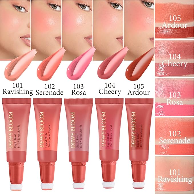 Cream Blush Wand, Milk Liquid Blush Contour Wand Ravishing,Nude Pink