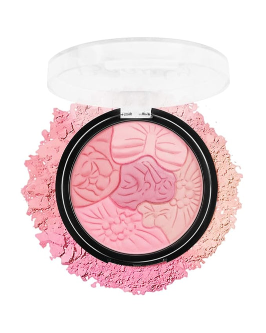 Flower Blush for Cheeks, Matte Shimmer Face Blush Powder,Contour Multiuse Facial Make up Palette,Long Lasting Waterproof Embossed Blusher,Mother's Day Makeup Gift for Women-01#Sakura Pink