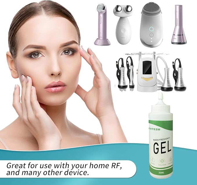 Hydrating Radio Frequency Gel, Facial Conductive Gel for Microcurent for Body Contouring & Skin Tightening Pack of 2