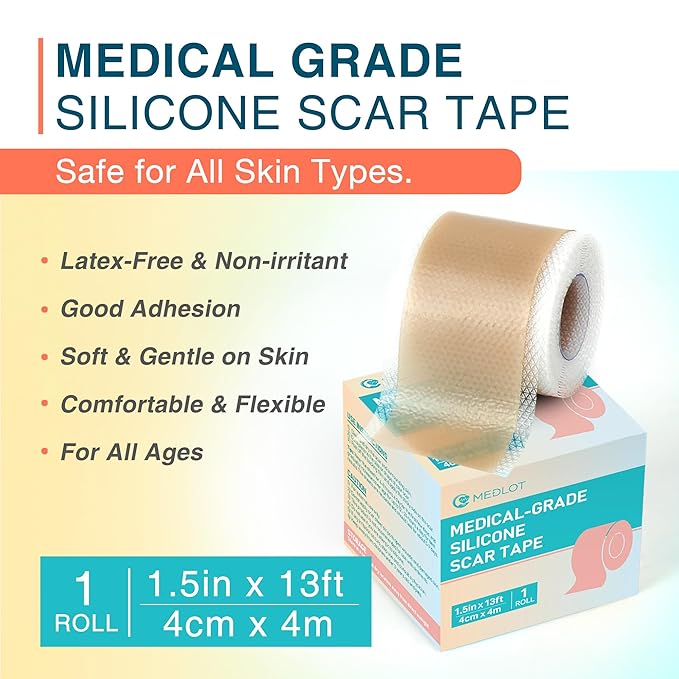 Silicone Scar Sheets, 1.5¡± x 156¡±