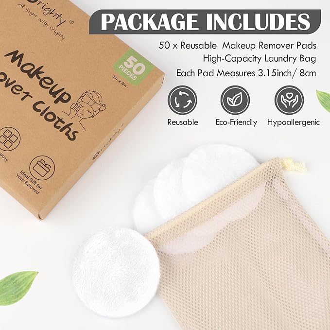 Orighty microfiber makeup remover pads