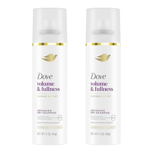 Dove Dry Shampoo for 2 Count for Oily Hair Volume & Fullness for Refreshed Hair 5 oz