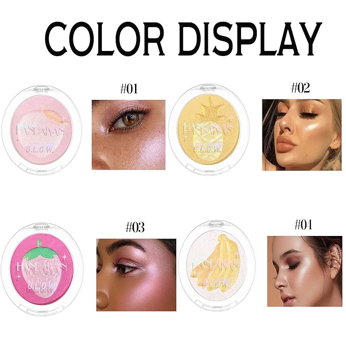 Glitter Highlighter Highlight Makeup, Fruit Glitter Face Illum