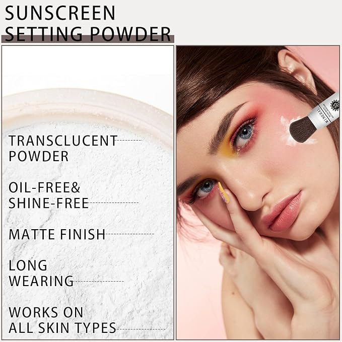 Mineral Sunscreen Setting Powder, SPF 35 Translucent Loose