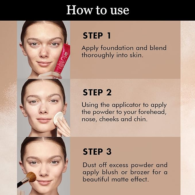 FV Talc-Free Medium Coverage Pressed Powder, Long-Lasting, Oil 0.28 Oz