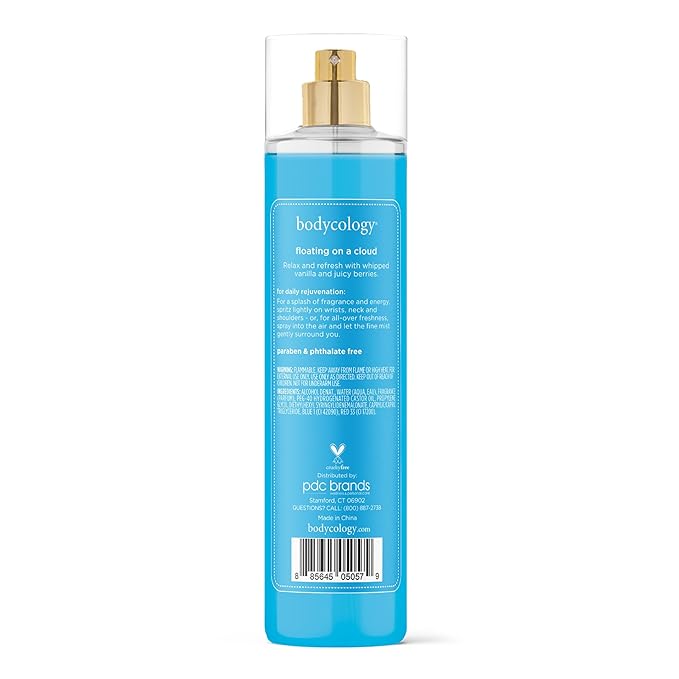 Bodycology Long-Lasting Fragrance Body Mist, Floating On A Cloud, 8 fl oz