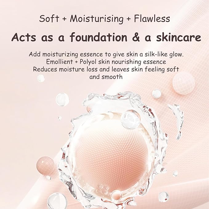 Cream Cushion Foundation with Satin Finish, Flawless Coverage, (Natural Beige)