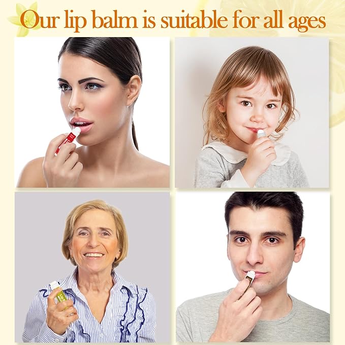 5 Pack Lip Balm Natural Lip