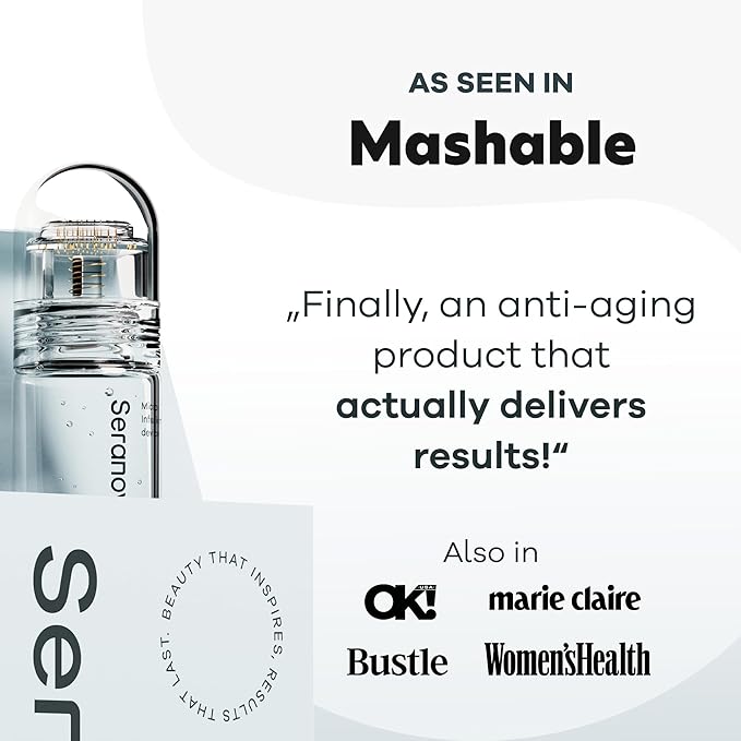 Seranova Micro Infusion for Skin Care, Facial Moisturizing Essence, Serum Smooth Skin Facial Serum for All Skin Types, 1-Month Supply