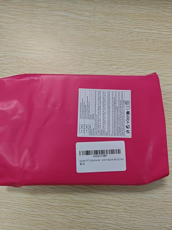 6 PCS Hydrating Plumping Lip Gloss Tinted Lip Balm Set,Mirror Liquid Water Glow Lipstick,Long Lasting Waterproof Moisturizing Shimmer Jelly Lip Glaze