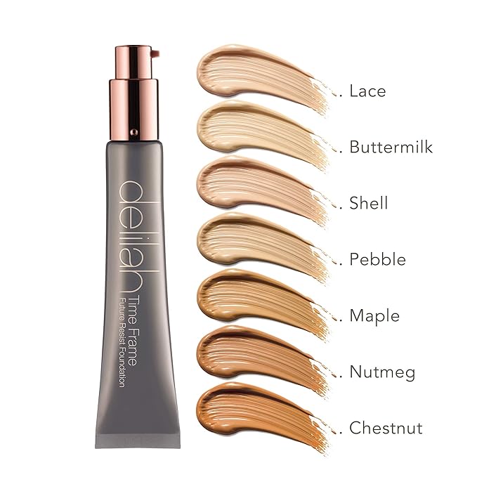 delilah Future Resist Foundation (Shade: Chestnut), 1. 28 oz