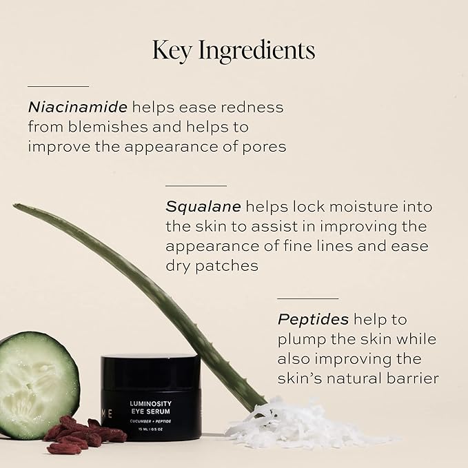 DIME Beauty Luminosity Eye Serum, Eye Cream for 0.5 oz