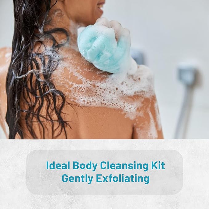 5 piece exfoliating loofah set