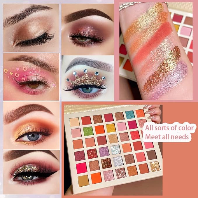 KAIQIKAIXI 42 Colors Eye shadow Palette Eye Makeup