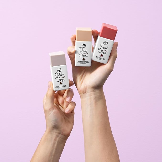 W7 Dewy Glow Drops - Liquid Highlighter Drops Radiant Finish