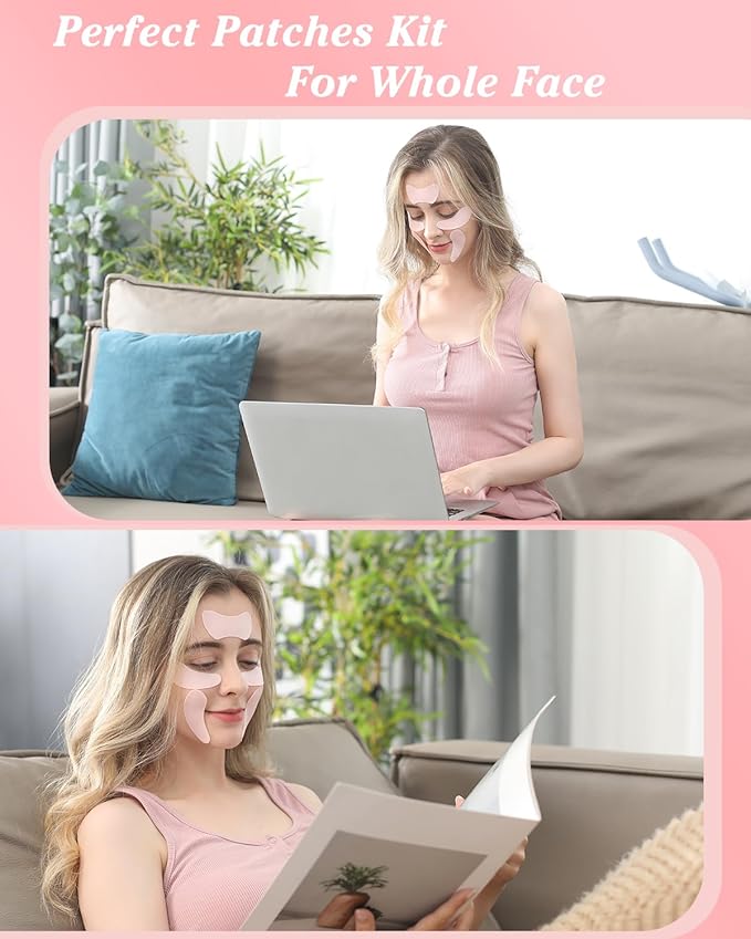 Reusable eye patches for wrinkles