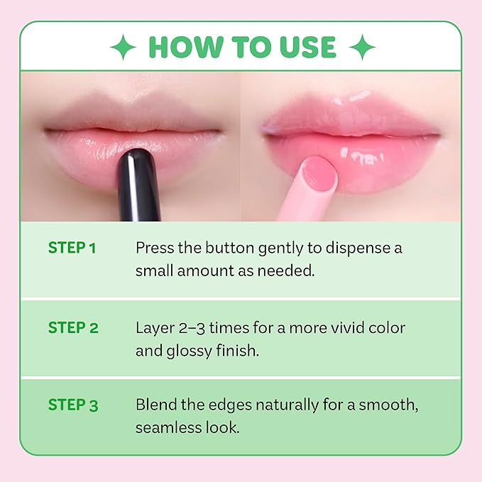 COLORGRAM Fruity Glass Stick 01 ENDEARING FIG | Long-Lasting Juicy Lip Tint with Radiant, Glossy Finish | Melting Syrupy Texture for Vibrant, Hydrated Lips | Non-Sticky Shine