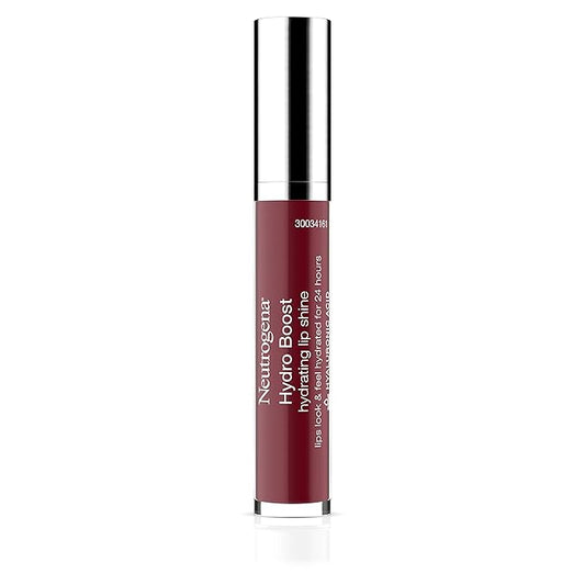 Neutrogena Hydro Boost Moisturizing Lip Gloss, Hydrating Non-Stick and Non-Drying Luminous Tinted Lip Shine with Hyaluronic Acid to Soften and Condition Lips, 70 Velvet Wine, 0.10 oz