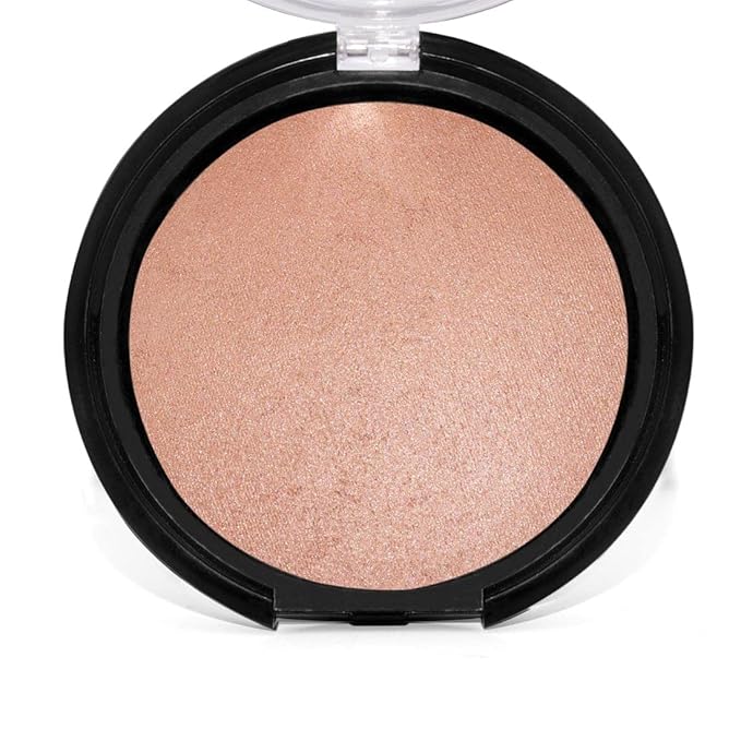 Palladio Baked Bronzer, Highly Pigmented and Easy to Blend, Shimmery Bronzed Glow, Use Dry or Wet, Lasts all day long, Provides Rich Tanning Color Finish, Powder Compact, Atlantic Tan