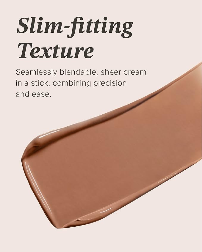 Glint Sheer Bronzer Stick (Caramel, 0.24oz) - Creamy Buildable, Blendable Formula for Natural Contour, Long-Lasting, Smooth, Versatile Use. Korean Makeup. Nose, Face, Cheeks.