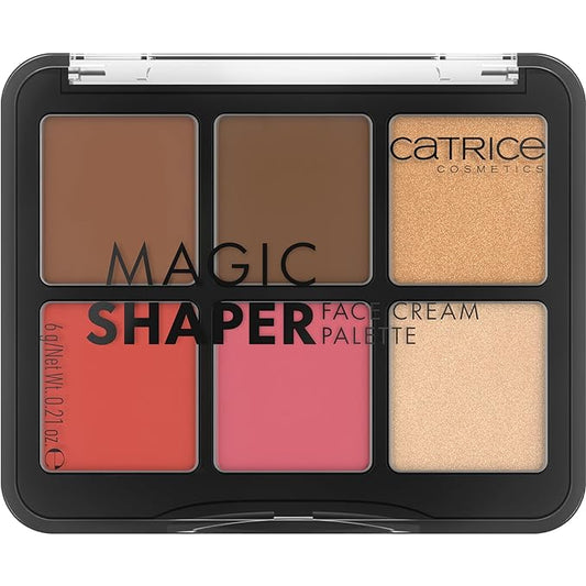 Catrice | Magic Shaper Face Cream Palette | Blush, Bronzer, & Highlighter | Longwearing, Blendable, & Buildable | Vegan & Cruelty Free