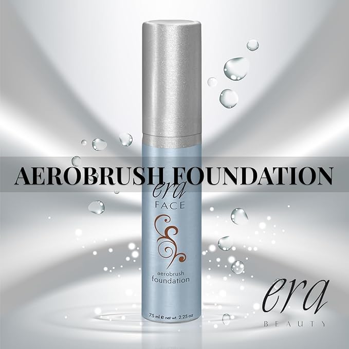 ERA Face spray makeup (R10 Cocoa, 2.25 oz) - airbrush foundation, everyday, buildable, professional spray on cosmetics by Era Beauty