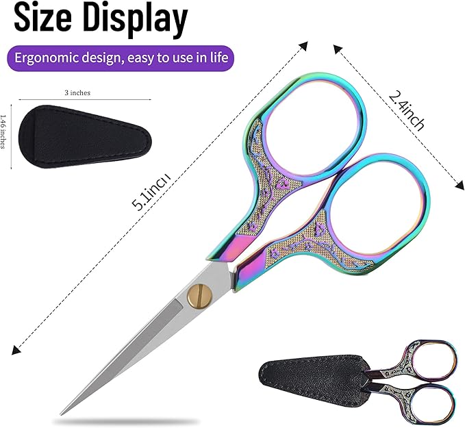 Small sharp scissors-Glexal 5 Inch