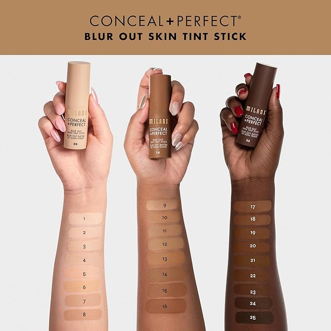 Milani Conceal + Perfect - Skin Tint Stick, Blur Out Tinted Moisturizer Makeup, Shade 016