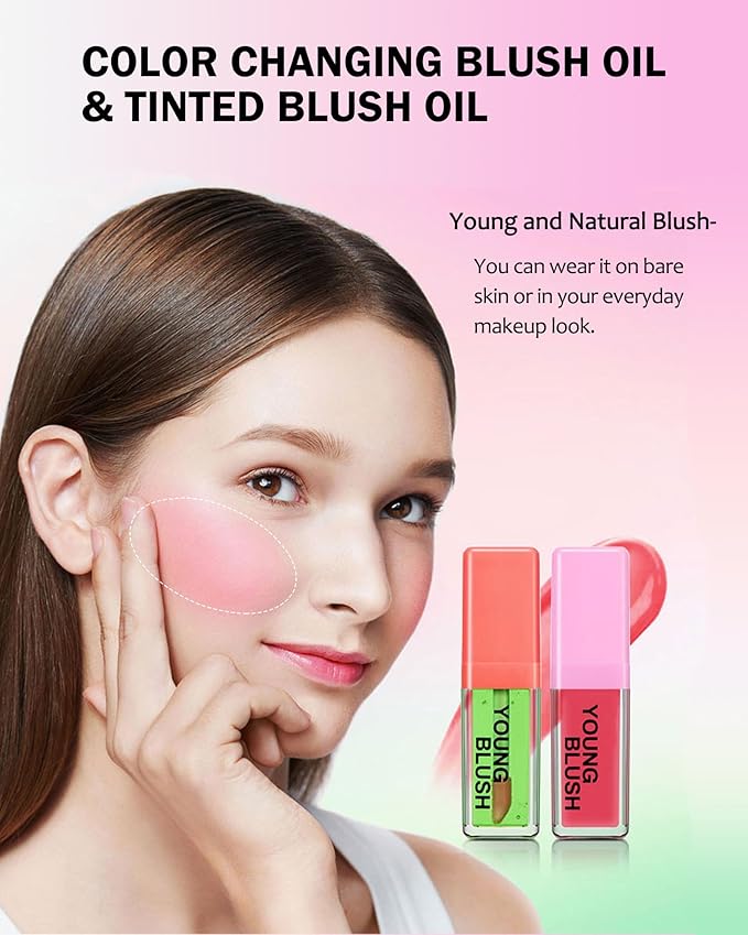 Pink Liquid Blush Oil Clear Liquid Blush for for Women