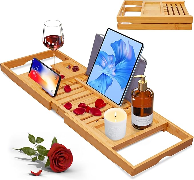 Artmalle luxury bathtub caddy tray