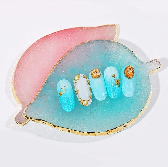 1 Piece Nail Art Palette Nail Polish Palette Mixing Palette Makeup Plate Nail Plates for Nail Art Nail Tip Holder Nail Art Display