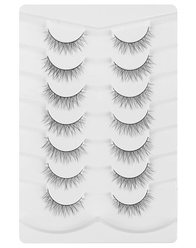 Natural Lashes Natural Eyelashes Short Eyelashes Natural Look False Eyelashes Wispy Eye Lashes Small Lashes Fake Lashes K33