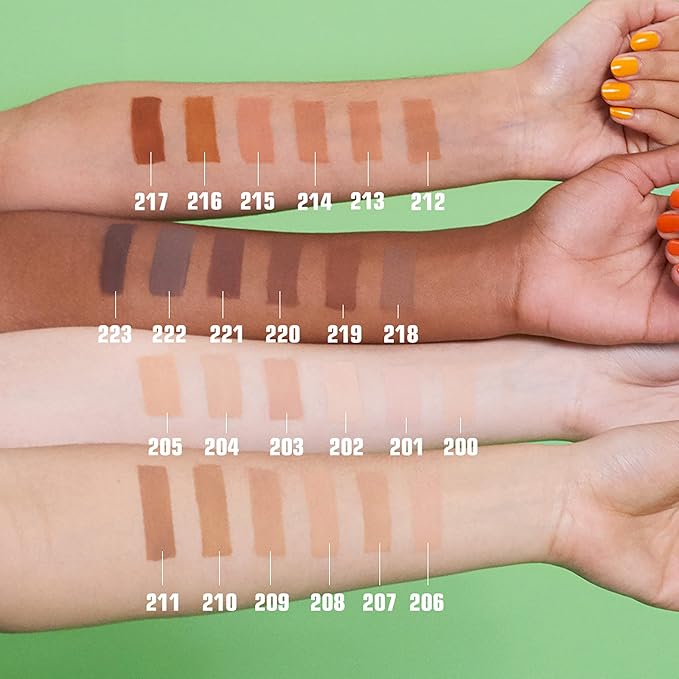 3INA The 3-In-1 Foundation 204 - Vegan Formula - Combination Of Primer, Concealer And Foundation - Medium Coverage - Natural Finish - Perfect For Covering Lines And Blemishes - Long Lasting - 1.01 Oz