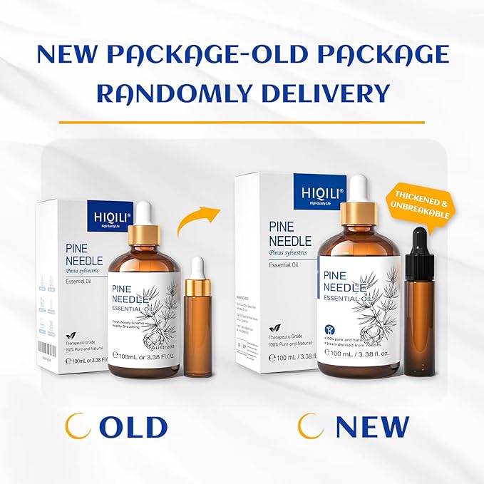 HIQILI 100ML Pine Essential Oil,100% Pure Natural Premium Quality, for Diffuser Skin Candle Making - 3.38 Fl Oz