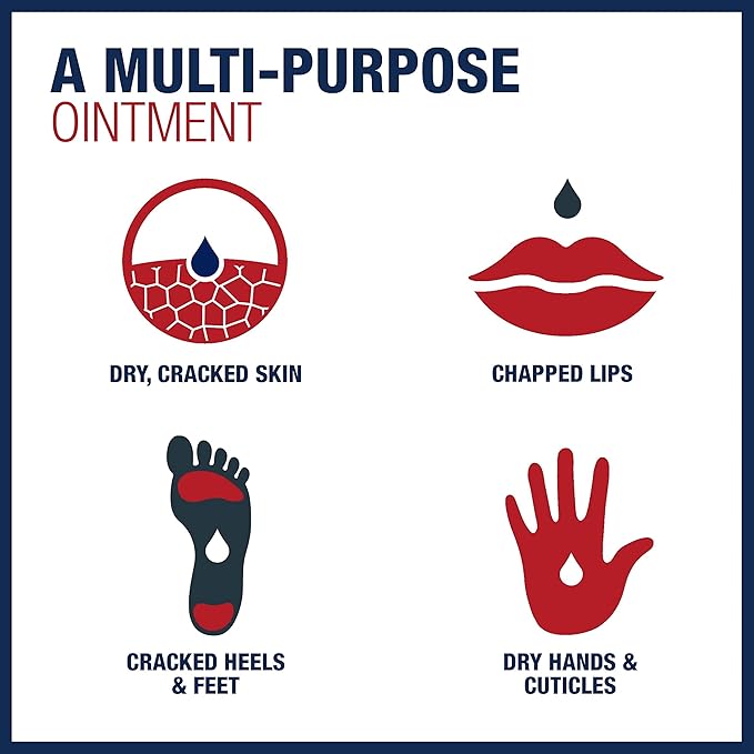 Aquaphor Healing Ointment - Travel Size Protectant for Cracked Skin - Dry Hands, Heels, Elbows, Lips, Packaging May Vary, 1.75 Ounce (Pack of 3)