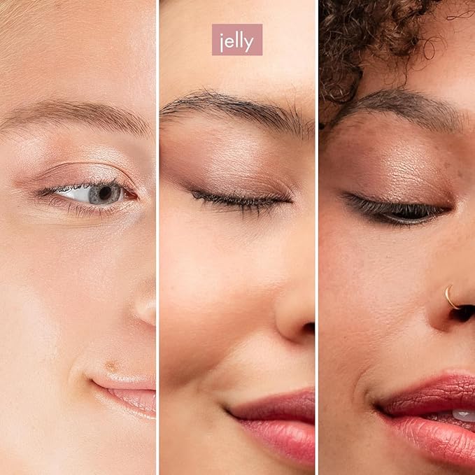 Subtl Beauty 4-in-1 travel makeup kit by subtl staks | eyeshadow duo, shine control powder, cream highlighter, lip and cheek | includes mirror lid and mini brush | stackable makeup designed for travel