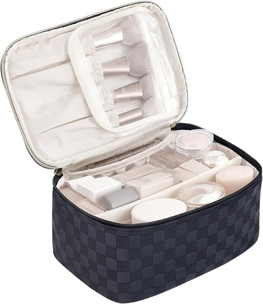 Large travel makeup bag makeup
