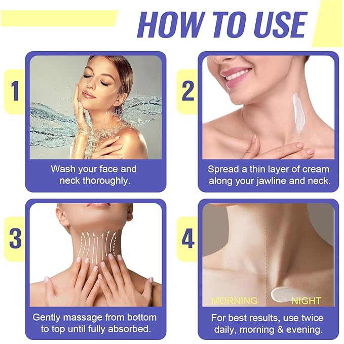 Neck Firming Cream, Neck Cream for Tightening & Neck Lift, Anti-Aging Neck Cream for Wrinkles 1.7 Fl.Oz