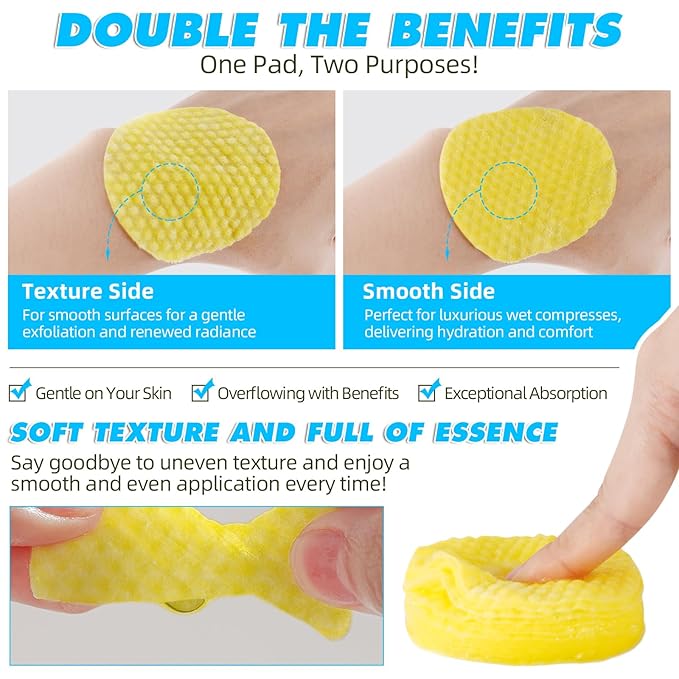 Turmeric kojic acid cleansing pads,