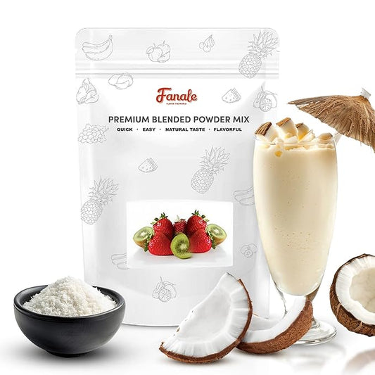Fanale Premium Coconut Bubble Tea Flavoring Powder | Perfect for Baking, Smoothies, Desserts and Drinks | Instant Flavoring Powder for Boba Milk Tea - 2.2 Pounds (Pack of 20)