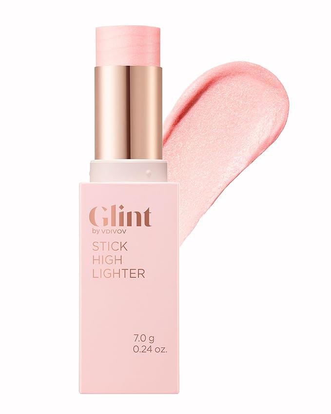 Glint Stick Highlighter (Rosy Moon, 0.) - Multi-Use Nose, Lips. 24oz