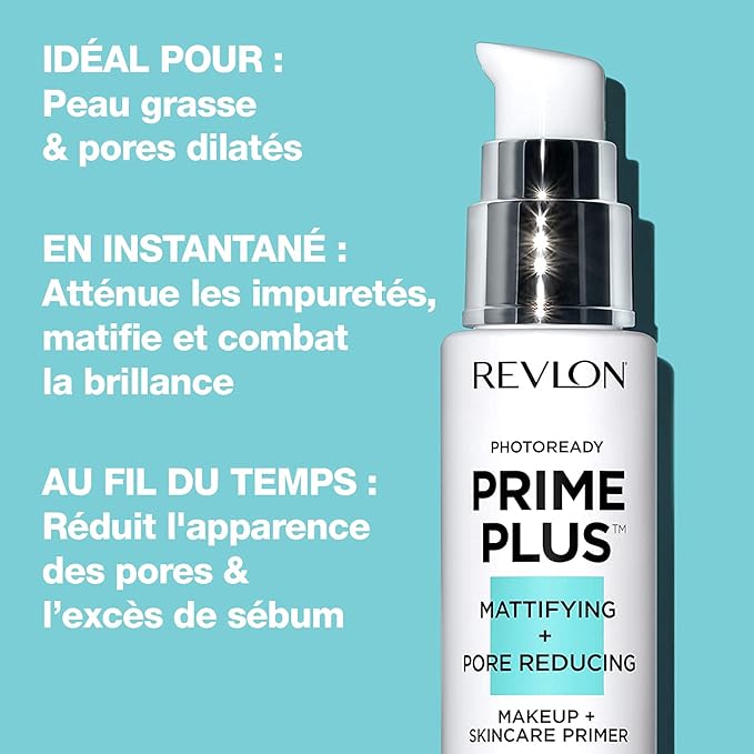 Revlon Face Primer, PhotoReady Prime Plus Face Makeup 1 Oz