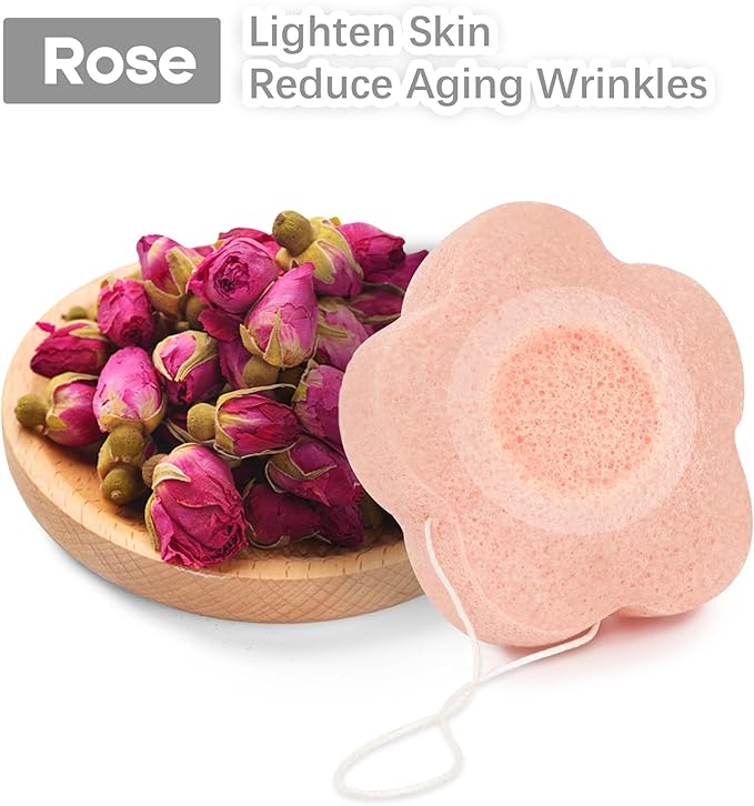 Konjac facial sponges set for