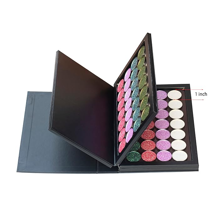 4 layers empty cardboard magnetic book eyeshadow palette