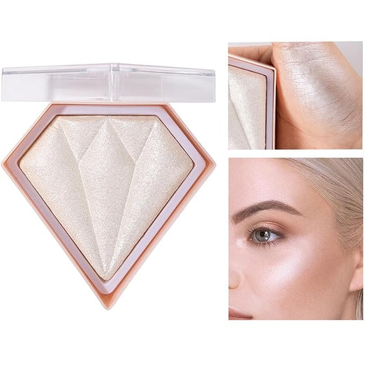 MEICOLY Baked Highlighter Powder Palette,Natural Face Highlighter Shimmer