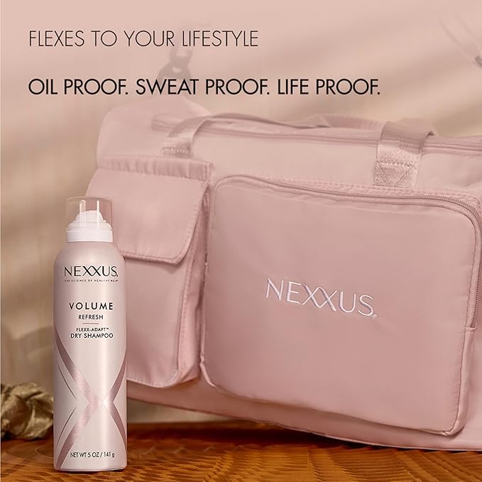 Nexxus Volume Refresh Dry Shampoo For Oil Control + Root-Lifting 72 Hour Freshness with FLEXX-ADAPT Technology 5 oz